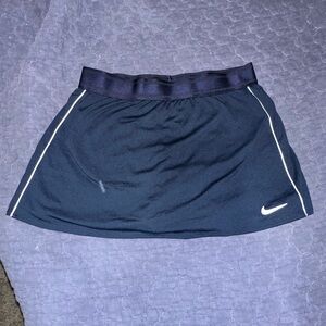 Nike Women's Dark Blue Skort with White Accents